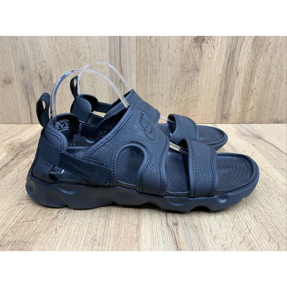 Nike Womens Owaysis CK9283-001 Black Casual Slip On Strap Sandals Size 10 - Picture 2 of 15
